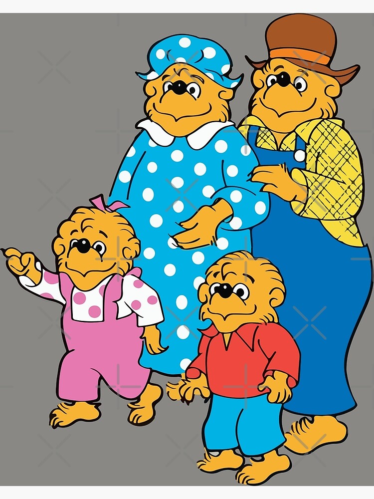 The berenstain bears family Poster for Sale by BloogaFruk | Redbubble