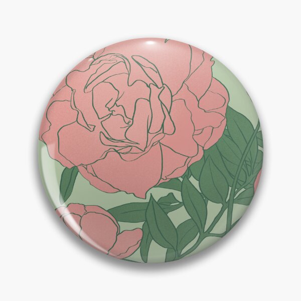 Item preview, Peonies - Sage  designed and sold by Saanis.