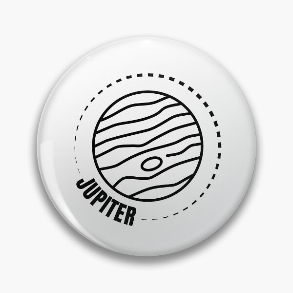 Artikelvorschau, Planet Jupiter (SCHWARZES DESIGN) entworfen und verkauft von EleannaInSpace.