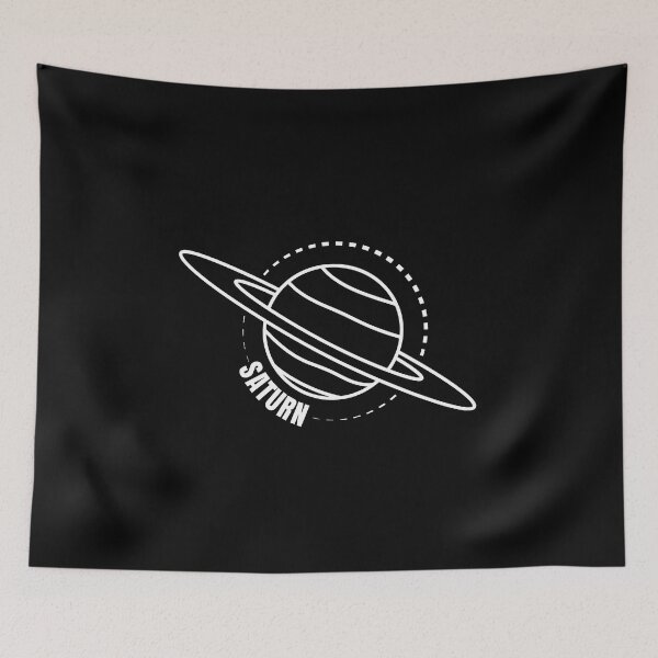 Item preview, Planet Saturn (WHITE DESIGN) designed and sold by EleannaInSpace.