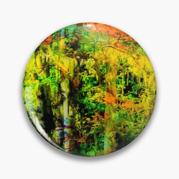 Item preview, Lost Landscape Abstract in Green and Orange designed and sold by EdwardMonet.