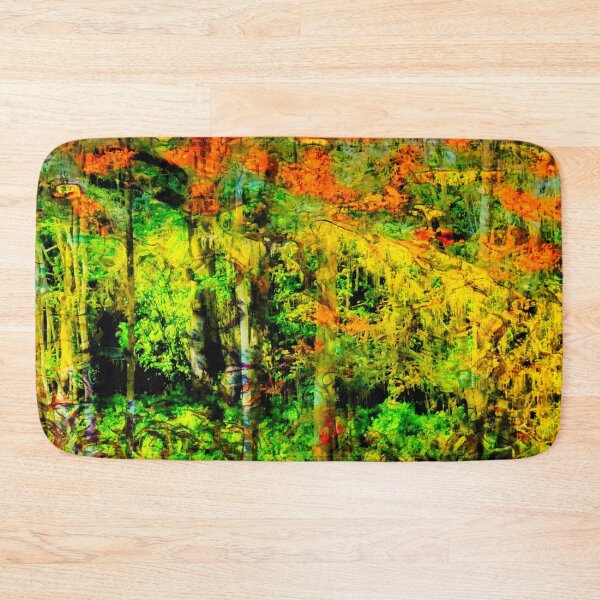 Item preview, Lost Landscape Abstract in Green and Orange designed and sold by EdwardMonet.