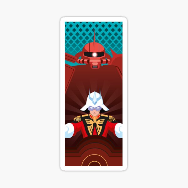 Char Aznable - Scia - Zaku - Square Sticker