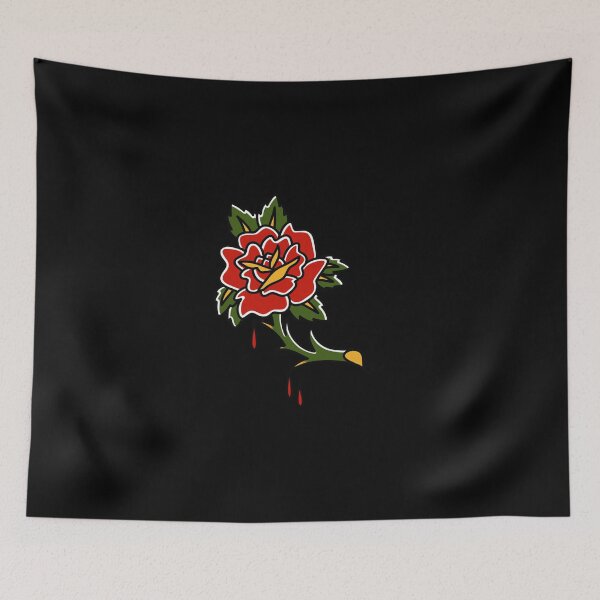 Item preview, roses are falling Sticker designed and sold by darekberna.