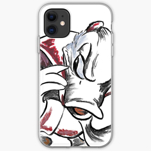 Charcoal and Oil - Devil Donald Duck iPhone Soft Case