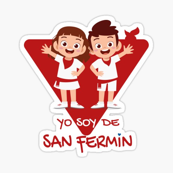 Yo soy de la fiesta!! Yo soy de San Fermin. Pegatina