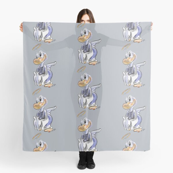Charcoal and Oil - Angel Donald Duck Scarf
