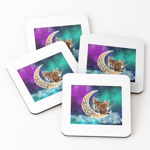 Item preview, Galaxy Love You To The Moon And Back Bengal Cat designed and sold by RoySqrali.