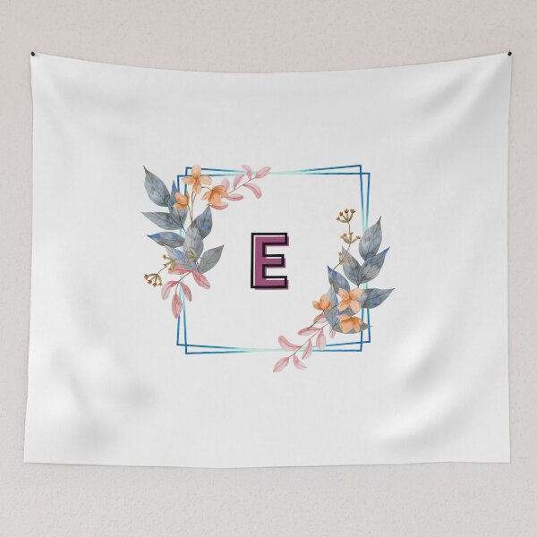Item preview, Initial E Flowers Design, Monogram with Flowers, Initial Gifts for Her- designed and sold by bartdesigner.