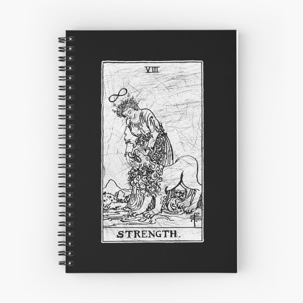 Item preview, Strength Tarot Card - Major Arcana - fortune telling - occult designed and sold by createdezign.