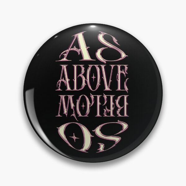 Item preview, As above so below - As above, so below lettering chrome designed and sold by cat-astro-phe.
