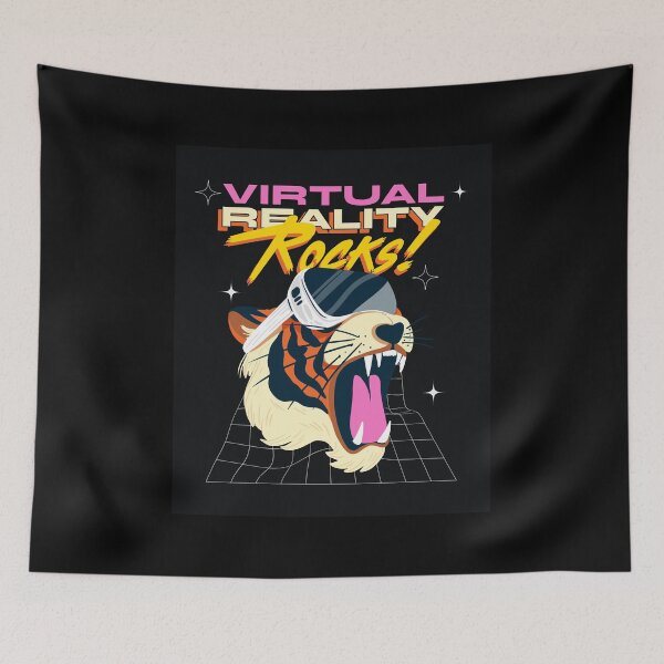 Item preview, Lion metaverse 'virtual reality rocks!' designed and sold by Rodayna Elnaggar.