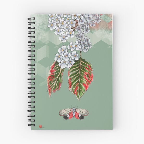 Item preview, Asian Spotted Cicada and White Blossoms designed and sold by Audrey Takeshta.