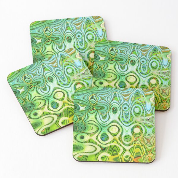 Item preview, Abstract Tropical Vibes Tropicalcore Aesthetic in Green and Yellow Shades 2 of 4 designed and sold by Beachy.