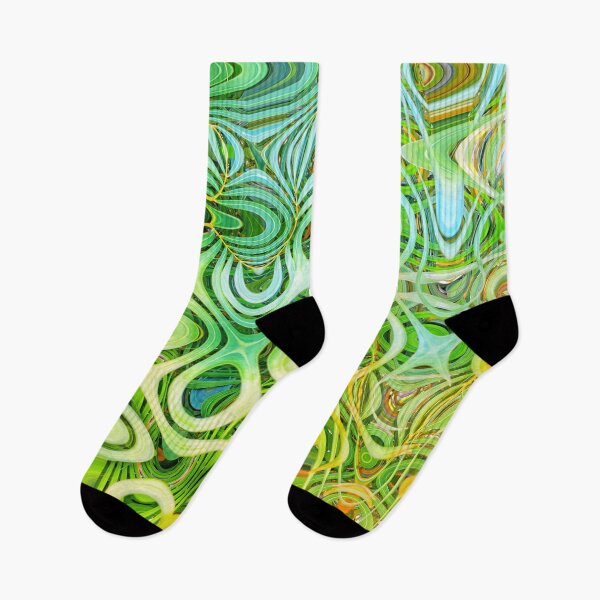 Item preview, Abstract Tropical Vibes Tropicalcore Aesthetic in Green and Yellow Shades 2 of 4 designed and sold by Beachy.