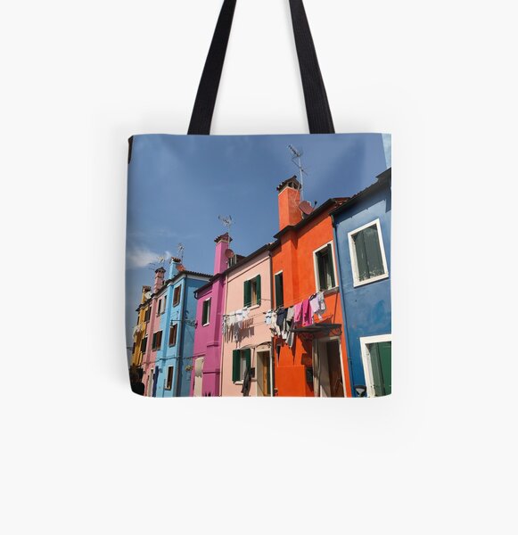 Burano All Over Print Tote Bag