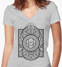 Ultra Sacred Geometry Women's Fitted V-Neck T-Shirt