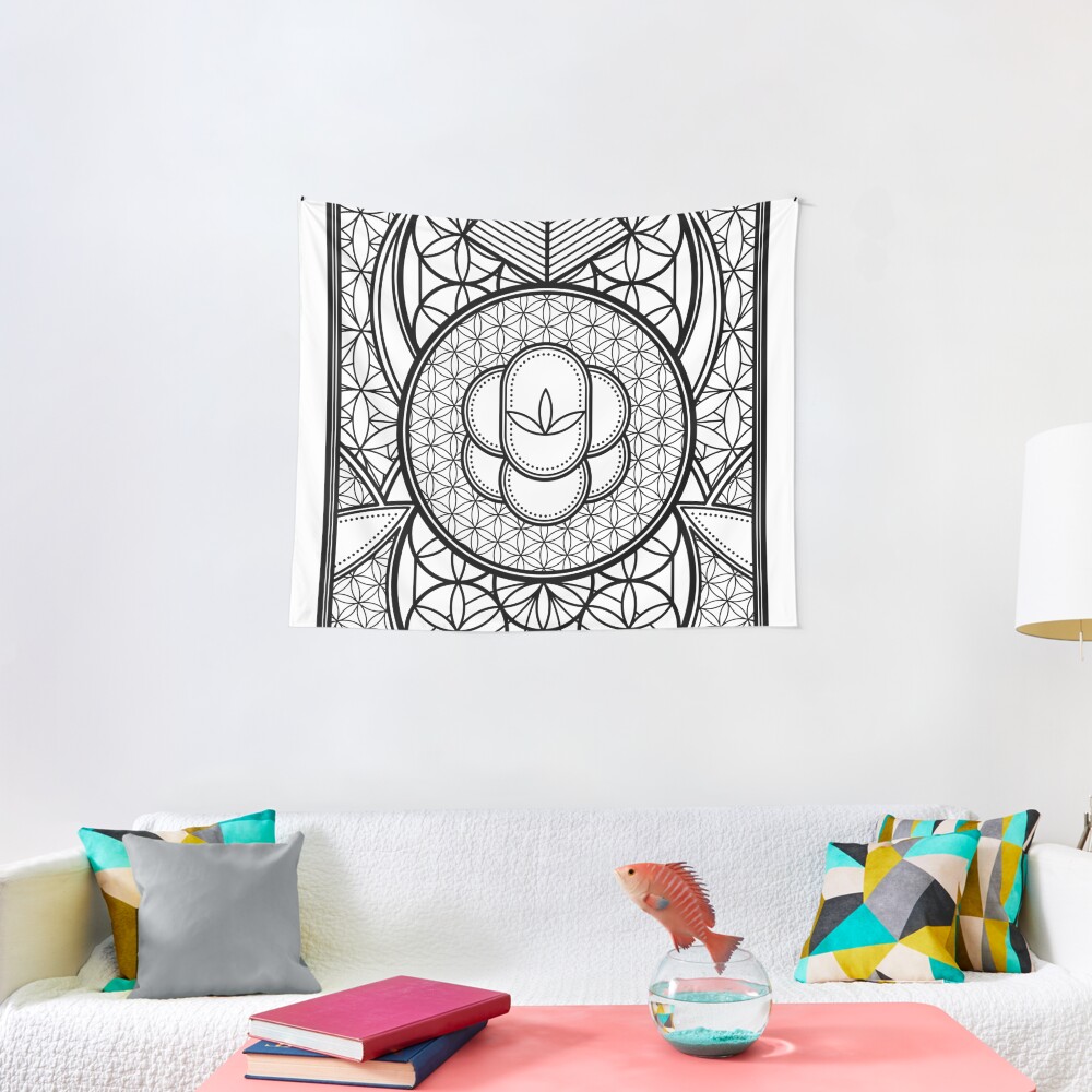 sacred geometry tapestry