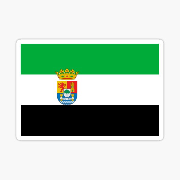 Bandera de extremadura Pegatina