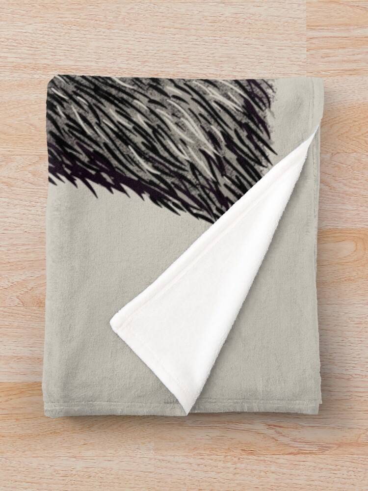 Alternate view of Capybara Orange | Capy Yuzu | Capybara with Orange on Head | His Name - Gort | Portrait Throw Blanket