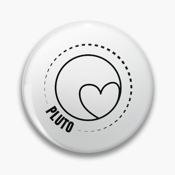 Item preview, Dwarf Planet Pluto (BLACK DESIGN) designed and sold by EleannaInSpace.