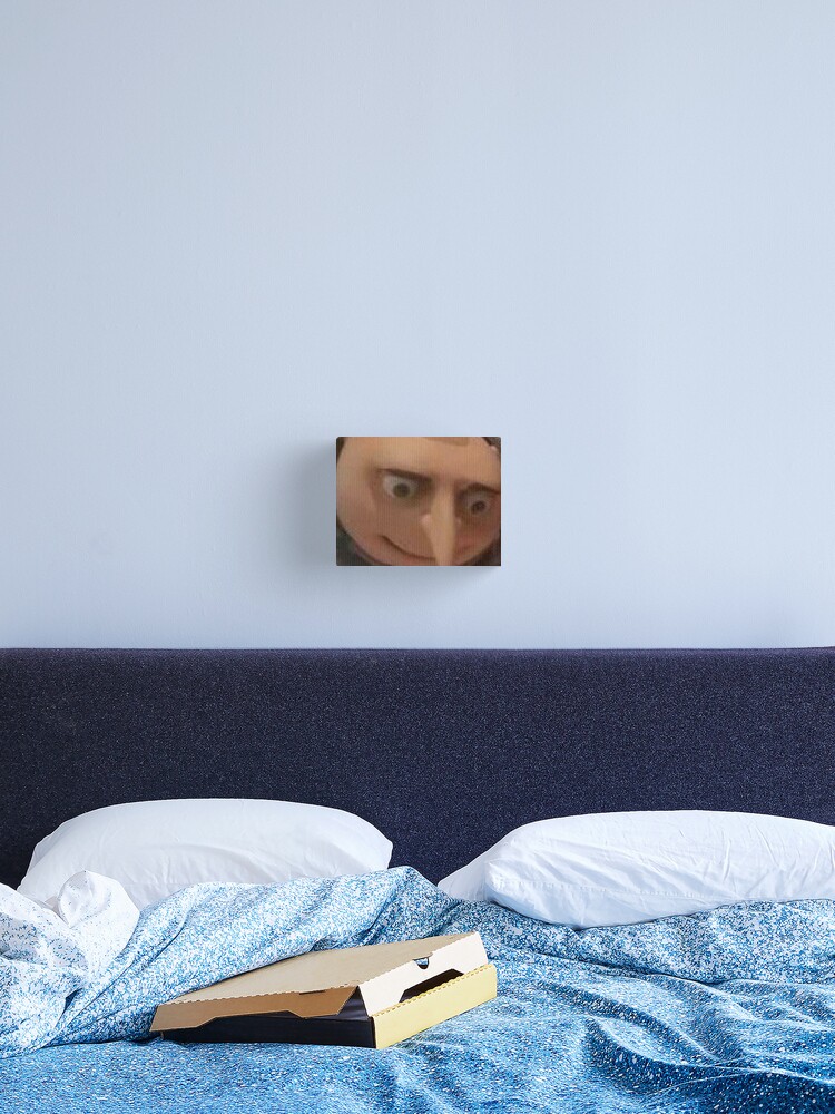 gru surprised meme Canvas Print for Sale by gketheredge