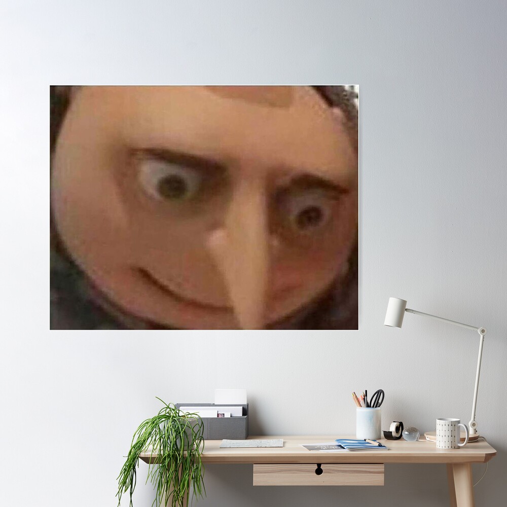 gru surprised meme Canvas Print for Sale by gketheredge