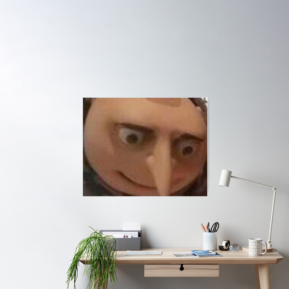 gru surprised meme Poster for Sale by gketheredge