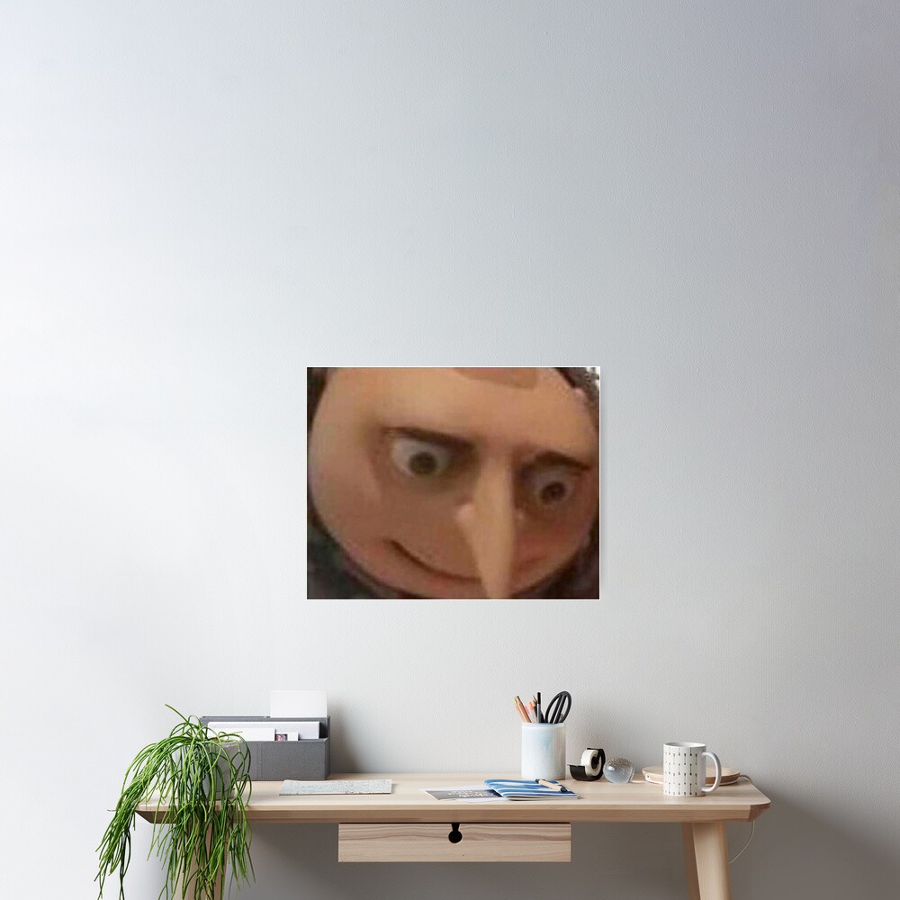 gru surprised meme Canvas Print for Sale by gketheredge