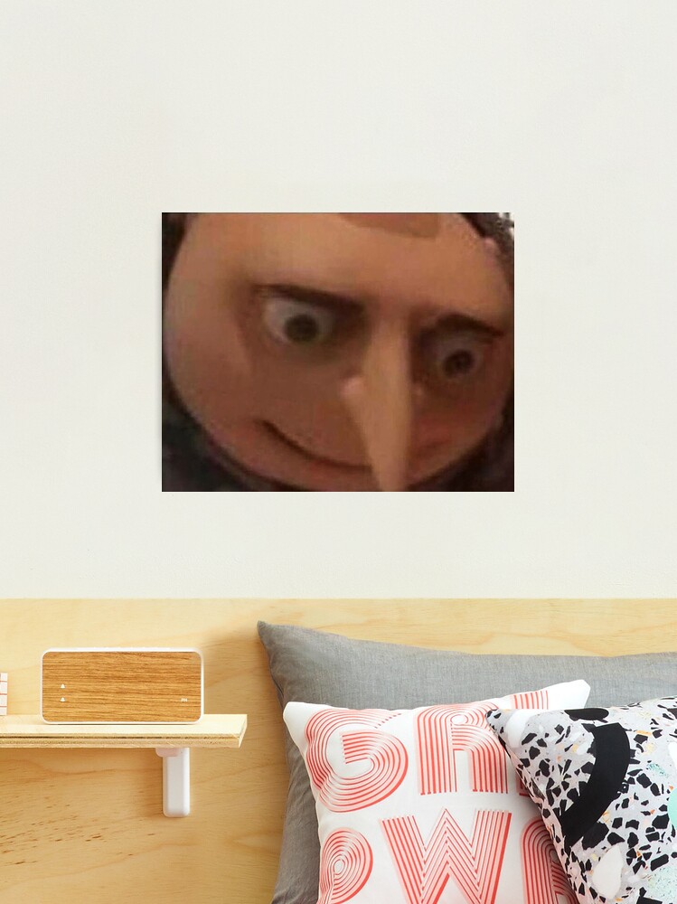 gru surprised meme Poster for Sale by gketheredge