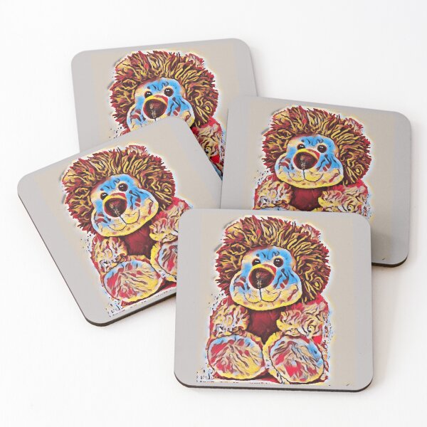 Item preview, Painting of a Cute Stuffed Lion  designed and sold by McThingummy.