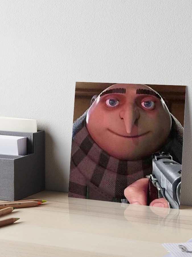 Despicable. . . . [Image Description: Meme of Gru from Despicable Me with a  whiteboard that reads Accept gun lobby money, Send thoughts…