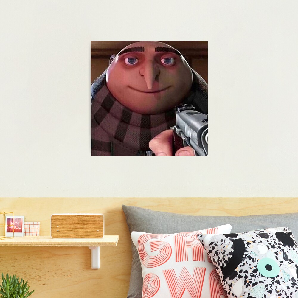 gru gun meme Duvet Cover for Sale by gketheredge