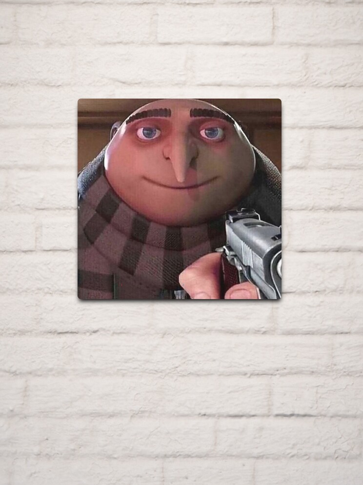 gru surprised meme Canvas Print for Sale by gketheredge