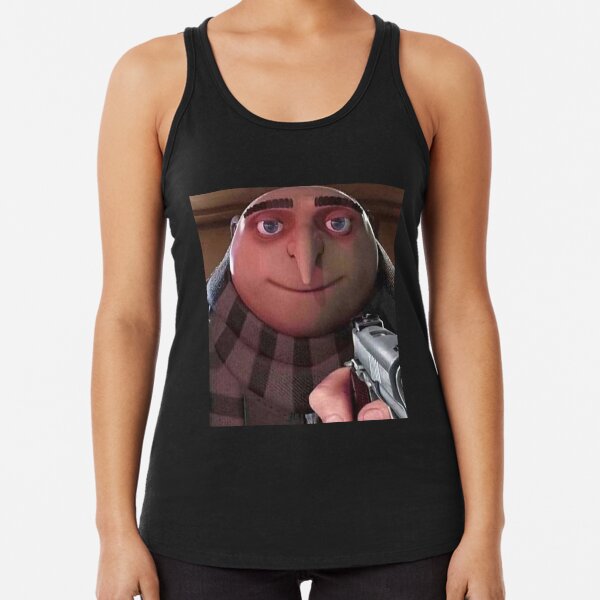 gru gun meme Drawstring Bag for Sale by gketheredge