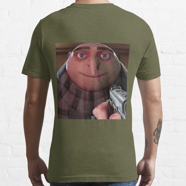 Gru pointing gun meme - Cotton T-Shirt