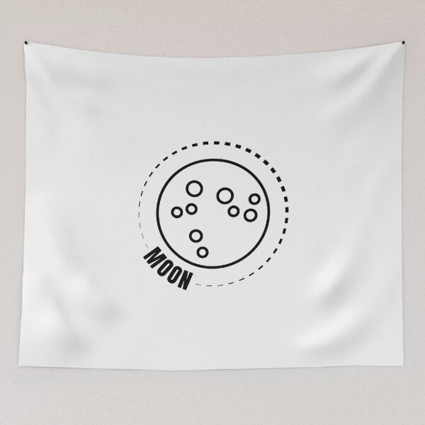 Item preview, The Moon (BLACK DESIGN) designed and sold by EleannaInSpace.