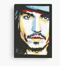 Johnny Depp, 1st painting. Canvas Print