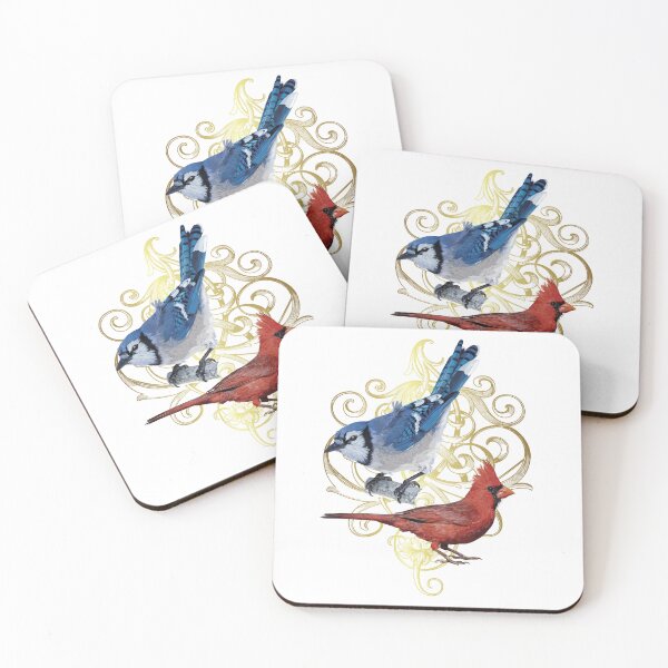 Item preview, The Northern Cardinal and the Blue Jay designed and sold by obscurite.
