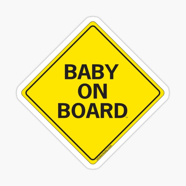 Non Personalised Child/Baby On Board Car Sign ~ Our Little Boy On Board ~ L.Blue 