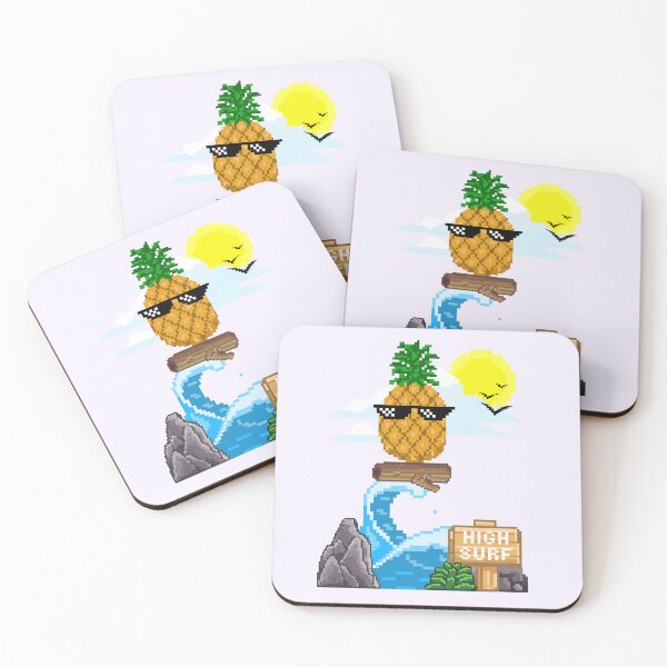 Item preview, Pineapple At Sea High Surf designed and sold by GleamingGiant.