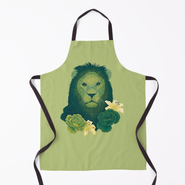 Item preview, Green Floral Lion designed and sold by Melancholy Wolf.