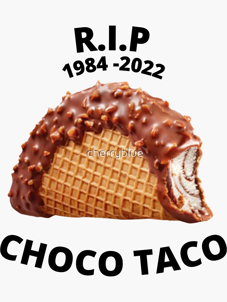 Choco Taco ice cream discontinued merchandise Sticker