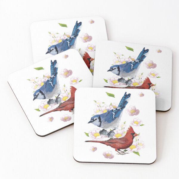 Item preview, The Northern Cardinal and the Blue Jay designed and sold by obscurite.