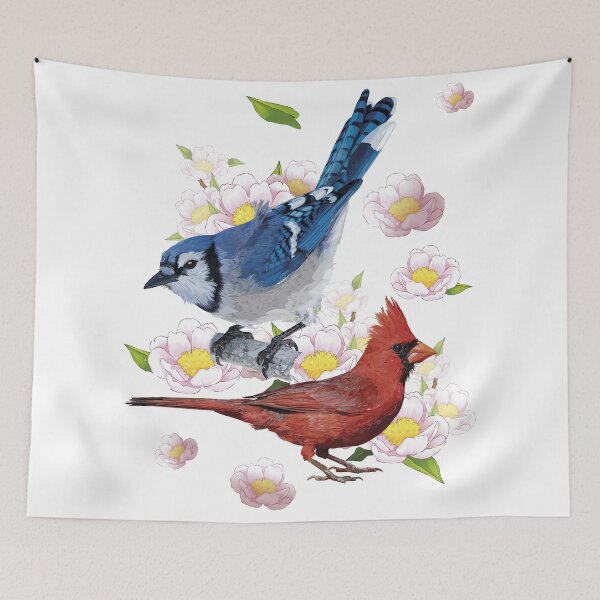 Item preview, The Northern Cardinal and the Blue Jay designed and sold by obscurite.