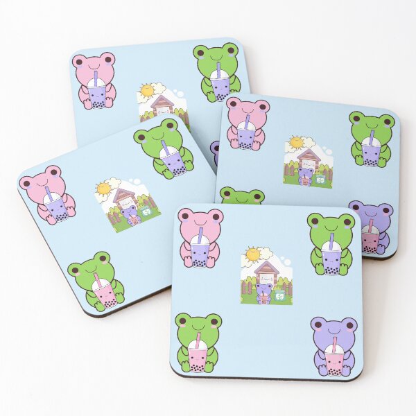 Item preview, Boba Frog Pack | Cute Boba Frog Pack | Kawaii Boba Frog Pack | Cute Boba Tea Frog Pack | Kawaii Boba Tea Frog Pack | Froggy Boba Pack designed and sold by Saffire6.