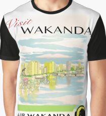 Visit Wakanda- Vintage Travel Ad Graphic T-Shirt