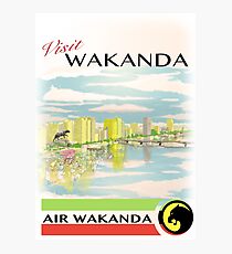 Visit Wakanda- Vintage Travel Ad Photographic Print