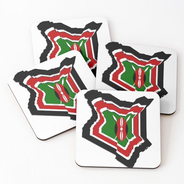 Item preview, Flag Map Of Kenya designed and sold by dennaibz.