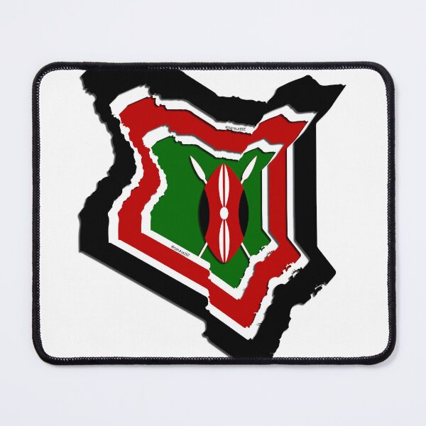 Item preview, Flag Map Of Kenya designed and sold by dennaibz.